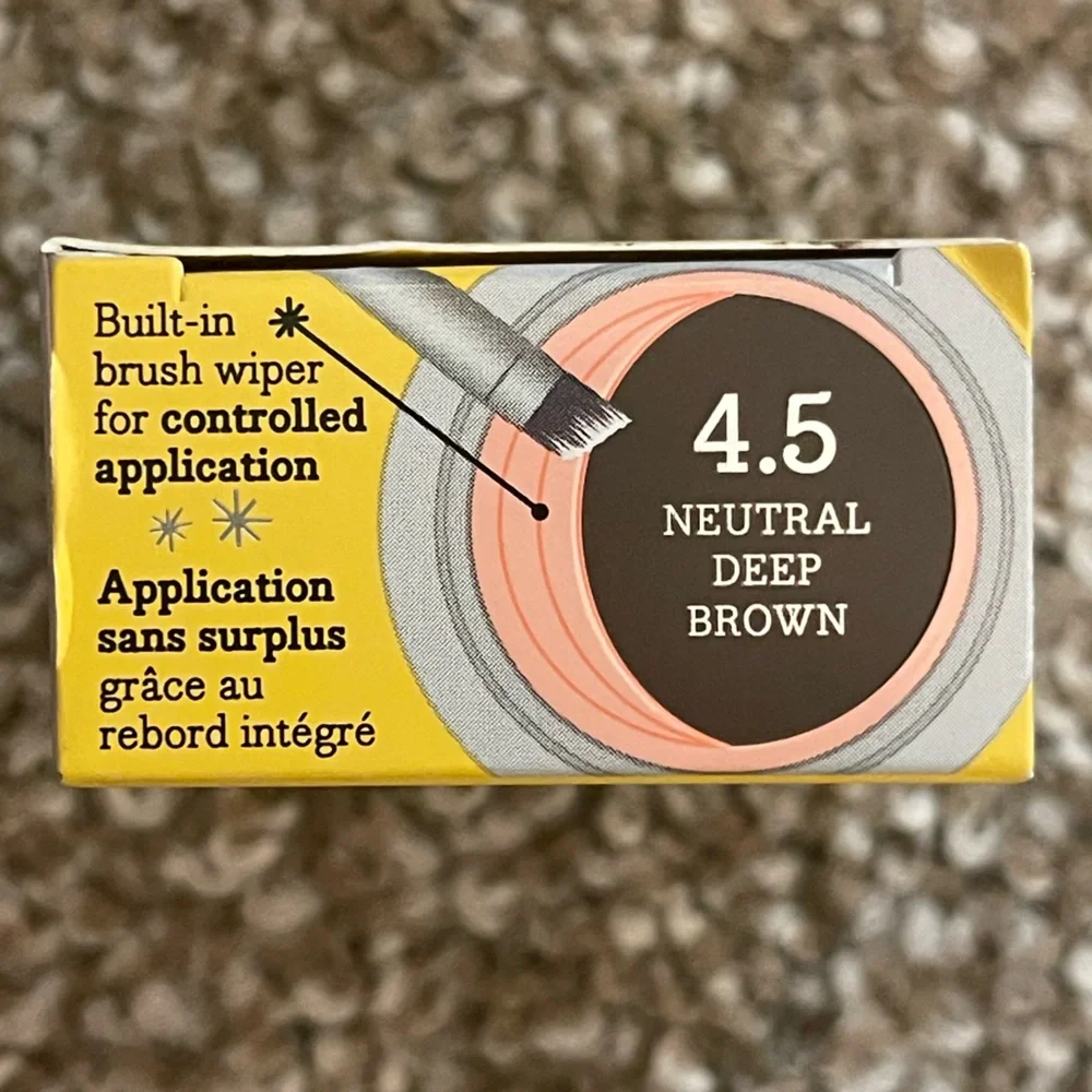 Benefit POWmade Brow Pomade in Yellow Box Color 4.5 Neutral Deep Brown - Picture 3 of 4